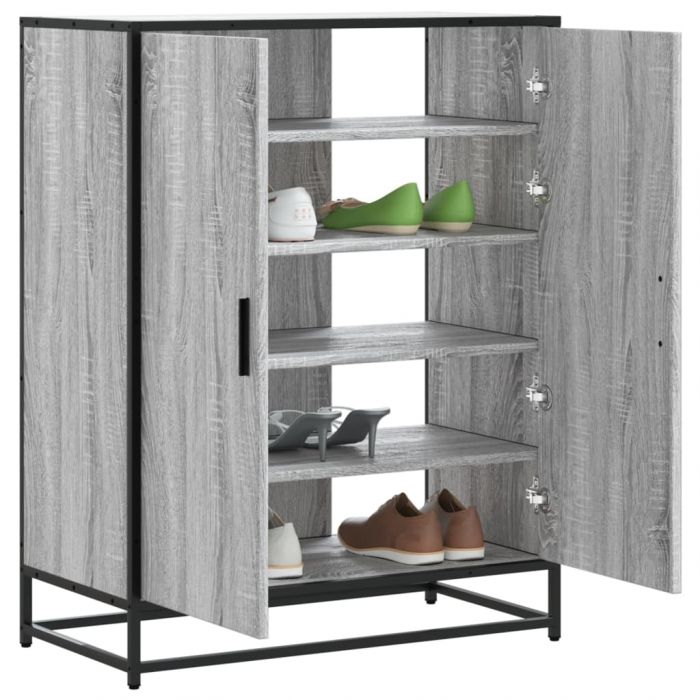 Шкаф за обувки Grey Sonoma 75x38x97,5 cm Изработена дървесина