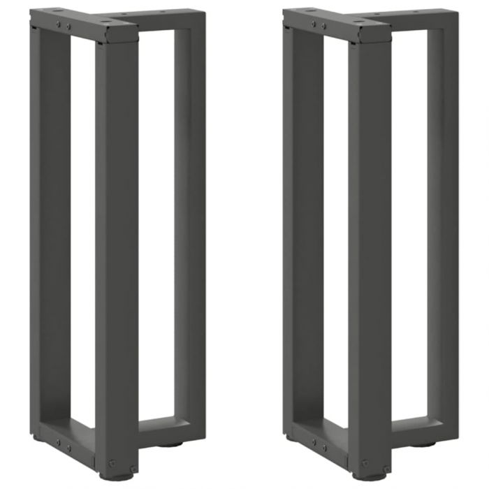 Конзолна маса крака T-образна 2 бр 25x28x(72-73) см стомана