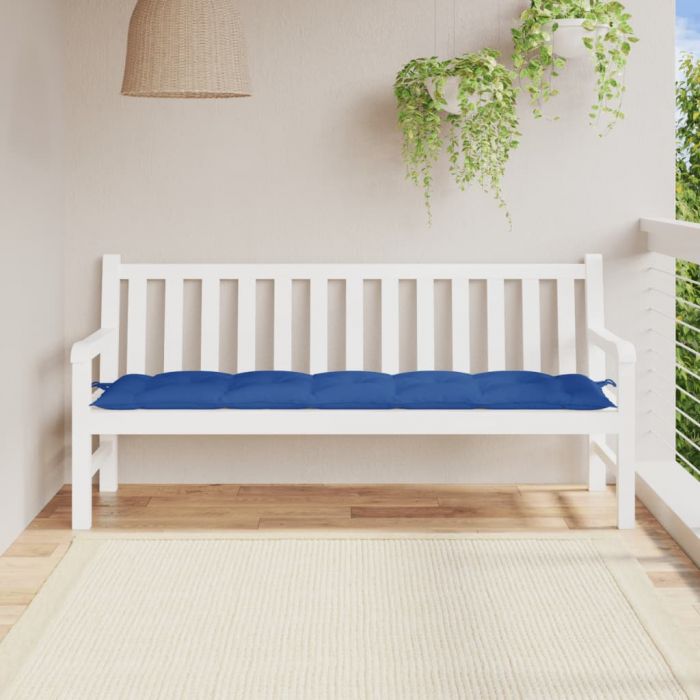 Възглавница за пейка кралско синьо 180x50x7 см Оксфорд плат