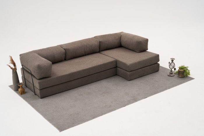 Ъглов диван Comfort, цвят Сив