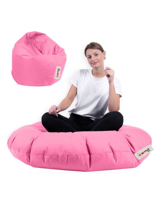 Градински пуф Iyzi 100 Cushion Pouf, цвят Розов