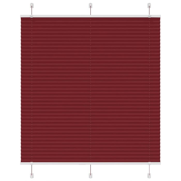 Плисирана щора Бордо червено 115x150 cm Ширина на плата 114,4cm