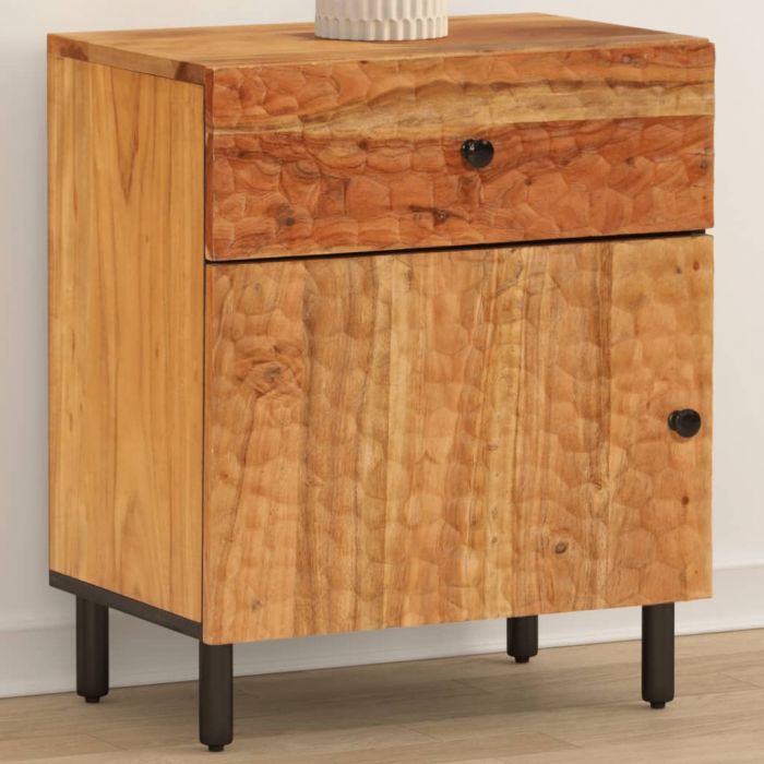 Нощно шкафче 50x33x60 см акация масив