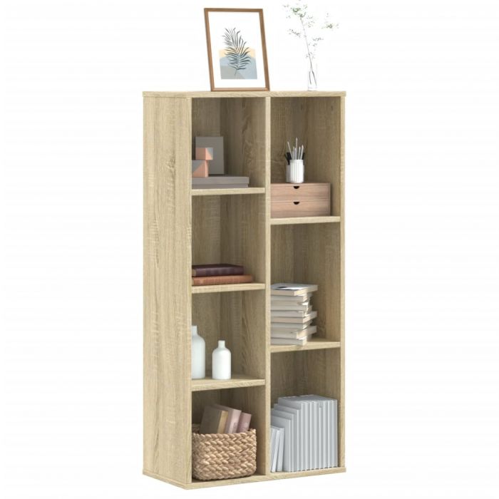 Библиотека, сонома дъб, 50x25x105 см, инженерно дърво
