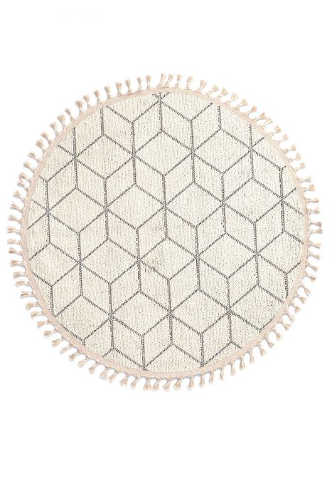 Килим Bukle 1407, цвят Бял, 100 cm см