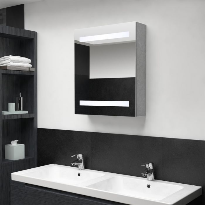 LED шкаф с огледало за баня Cox