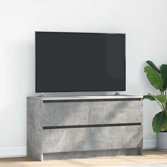 ТВ шкаф Бетон сив 100x35x54 cm Инженерна дървесина