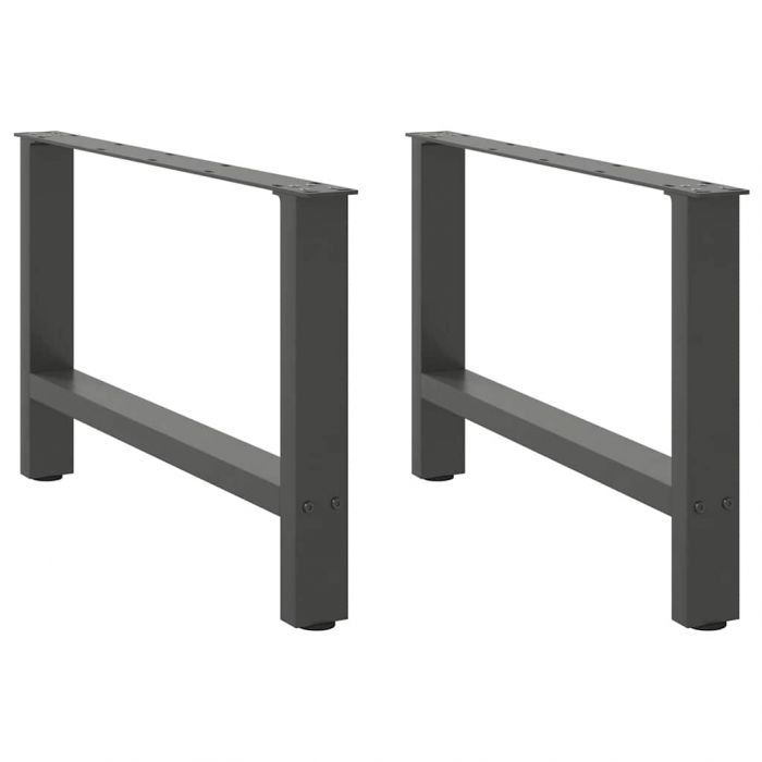 Крака за масичка за кафе антрацит 2 бр. 70x(42-43) cm Стомана