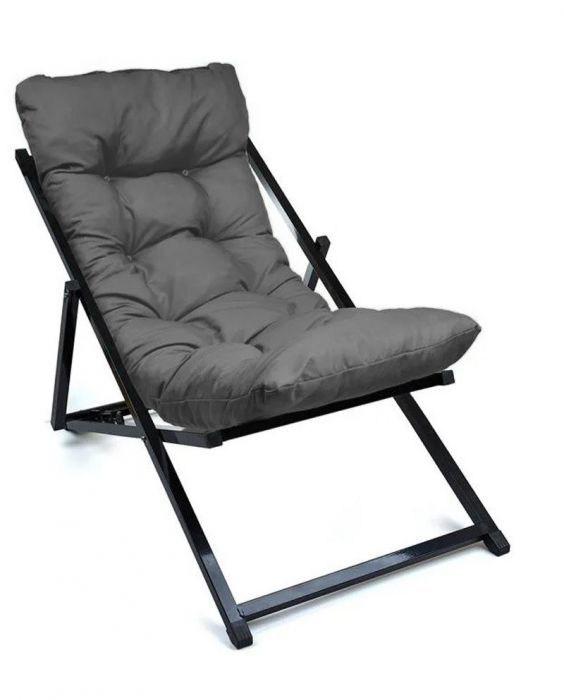Шезлонг Sunbed, цвят Тъмно сив