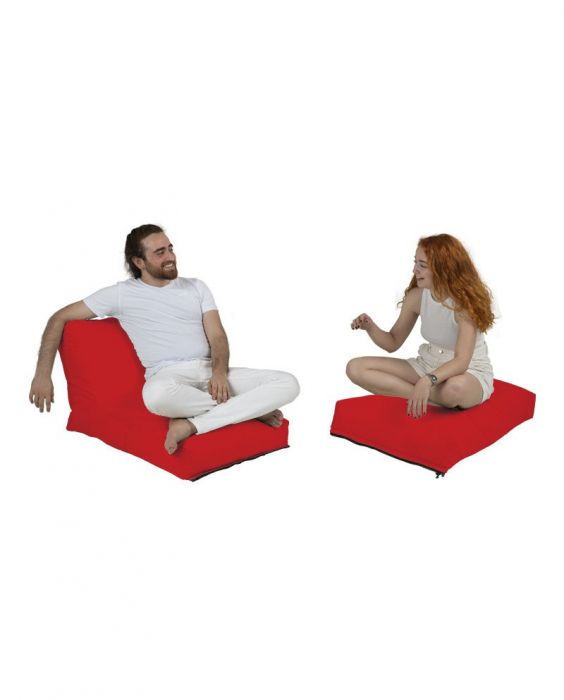Градински пуф Siesta Sofa Bed Pouf, цвят Червен