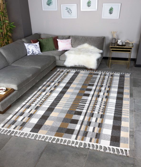 Килим за антре (80 x 300) 33081A - норка, антрацит норка
антрацит