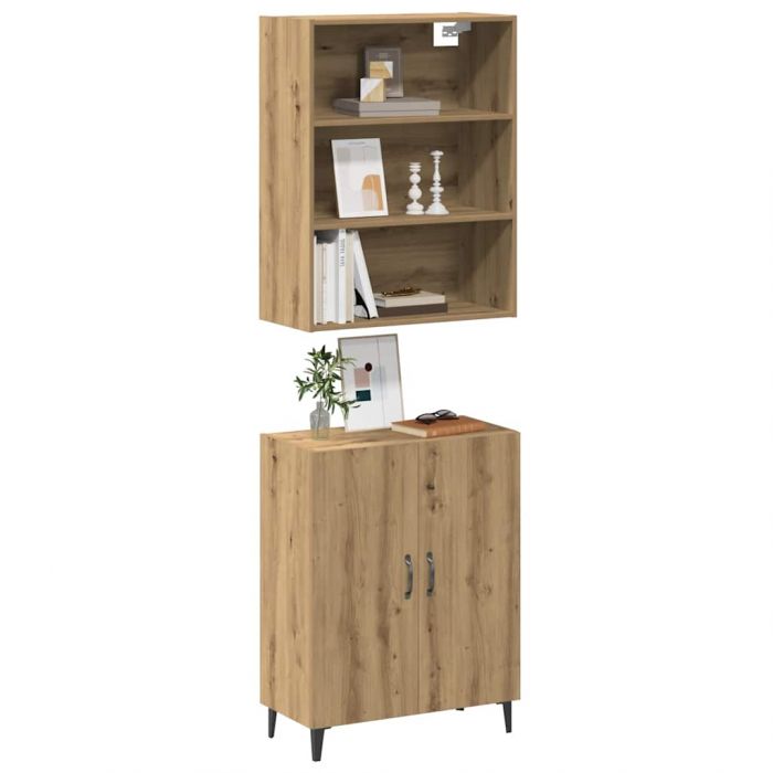 Шкаф със стенен шкаф Artisan Oak Engineered Wood