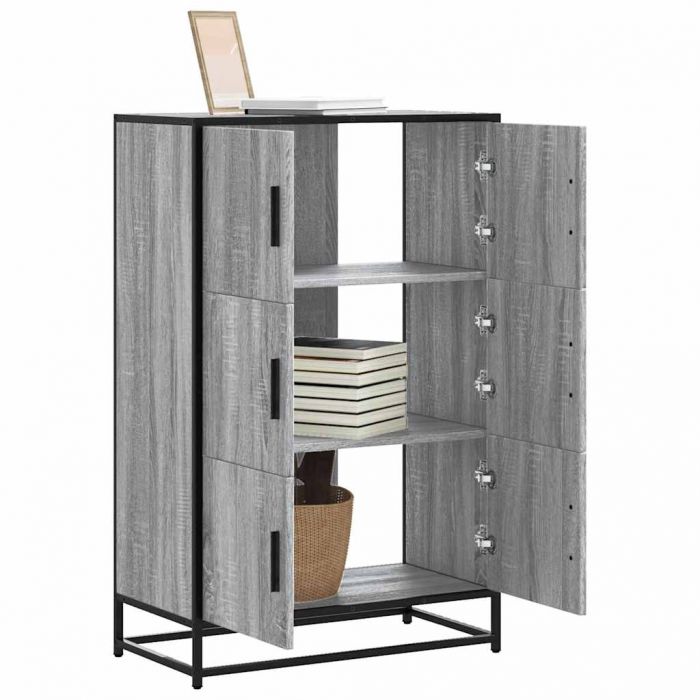 Висока дъска Grey Sonoma 68x35x106,5 cm Обработено дърво