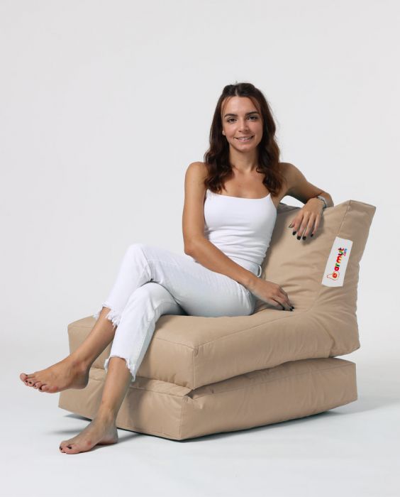 Градински пуф Siesta Sofa Bed Pouf, цвят Норка