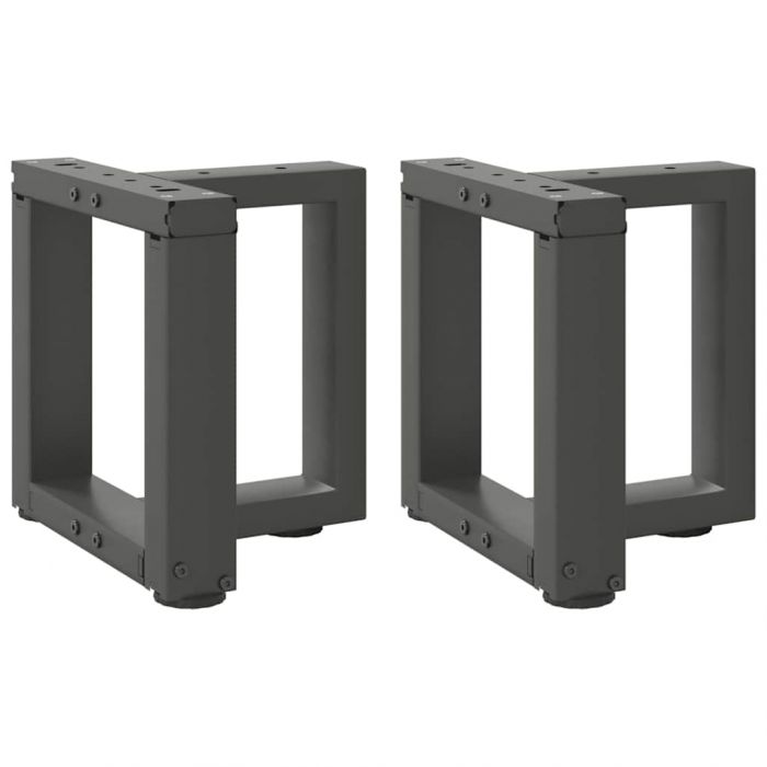 Крака за холна маса T-образна 2 бр 30x25x(30-31)см стомана
