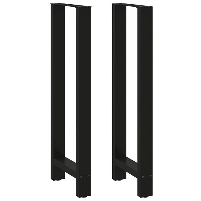 Крака за бар маса черни 2 бр. 40x(110-111) cm стомана