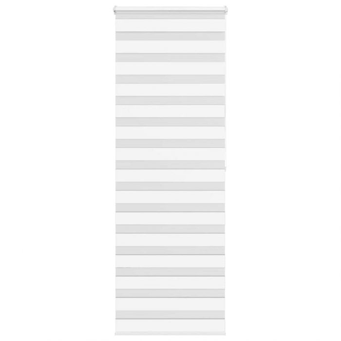 Зеброва щора бял 80x200 см ширина на плата 75,9 cm полиестер
