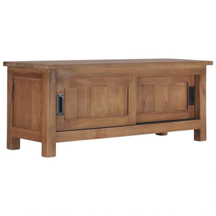 ТВ шкаф, 90x30x35 cм, тиково дърво масив