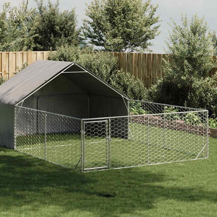 Открита кучешка колиба с бягаща пътека 6x3x1,9 m