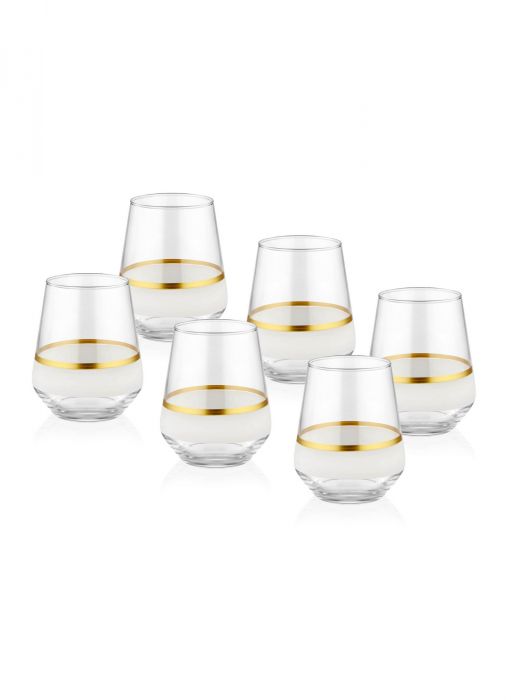Комплект чаши (6 части) SNW0003 Бяло
Златно