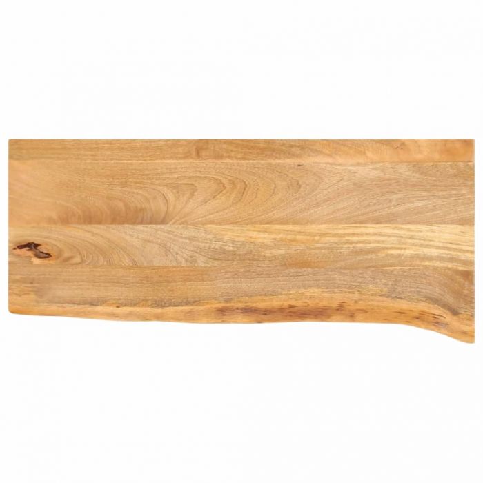 Плот за маса, жив ръб, 80x30x3,8 см, масивно дърво манго