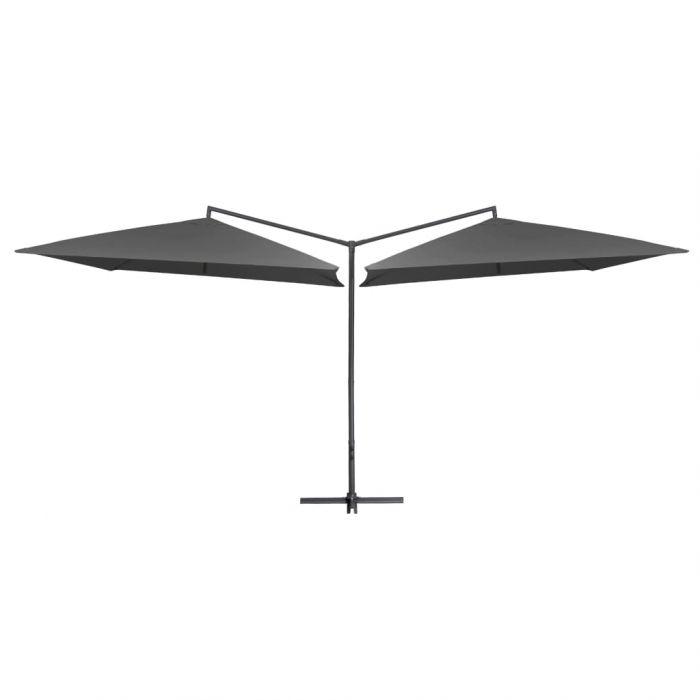 Двоен чадър със стоманен прът Allan