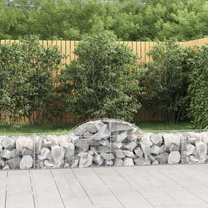 Габионни кошници арка 40 бр 200x50x40/60 см поцинковано желязо