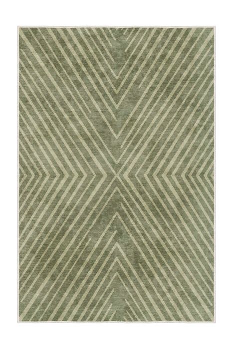 Килим Sftkece023, цвят Зелен, 50 x 80 см