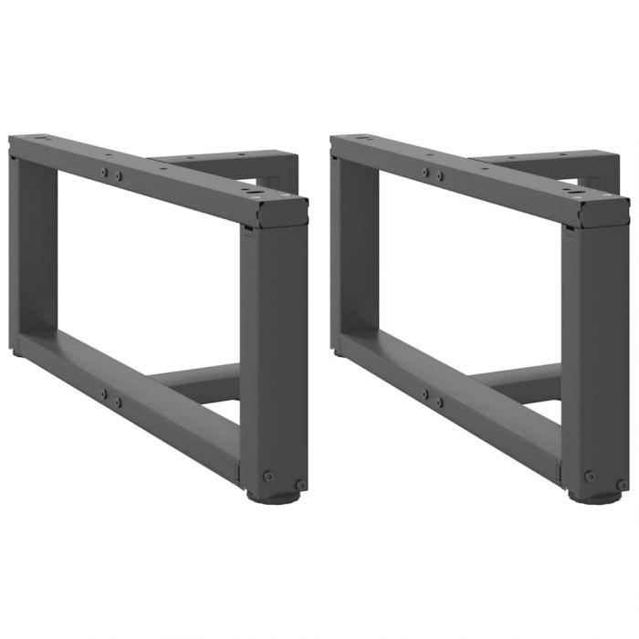 Крака за холна маса T-образна 2 бр 60x25x(30-31)см стомана