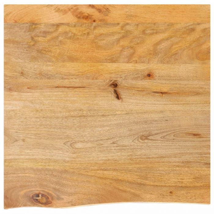Плот за маса, жив ръб, 80x80x2,5 см, масивно дърво манго