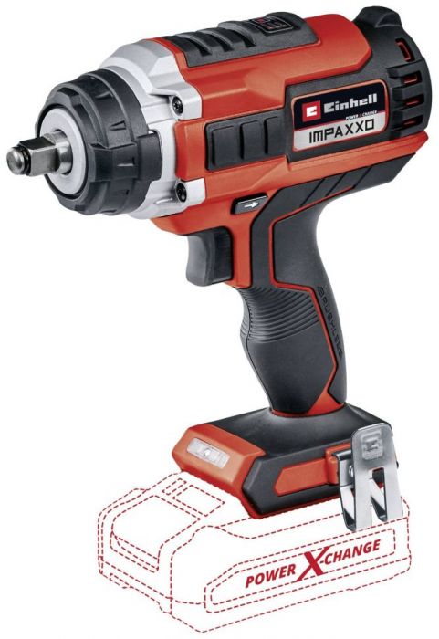 EINHELL IMPAXXO 18/400 POWER X-CHANGE Акумулаторен ударен гайковерт без батерии и зарядно устройство 18 V 215 Nm (4510070)