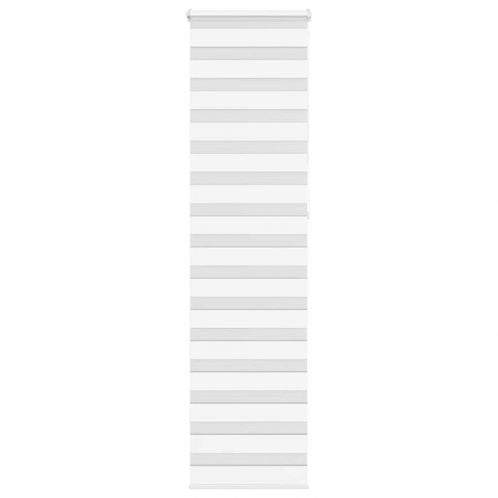 Зеброва щора бял 65x230 см Ширина на плата 60,9 см Полиестер