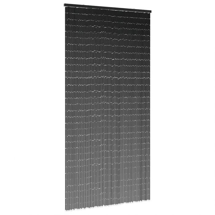Завеса за врата срещу насекоми Тъмно сиво 90x220 cm Бамбук