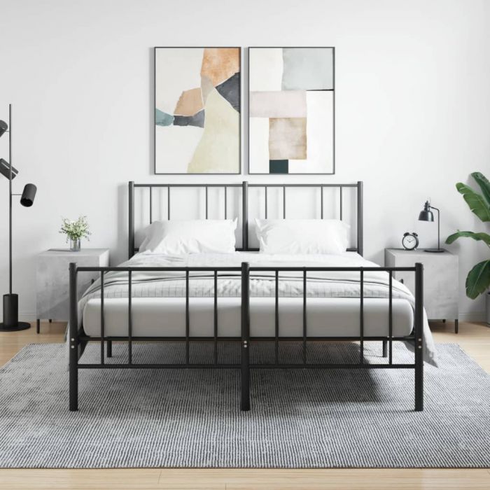 Нощни шкафчета 2 бр бетонно сиво 40x40x50 см инженерно дърво