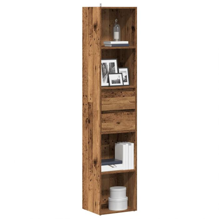 Шкаф за книги от старо дърво 36x30x171 cm Инженерна дървесина