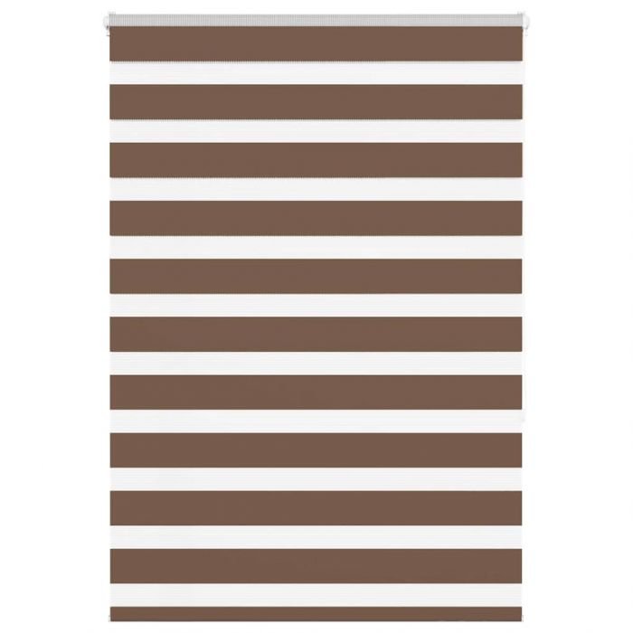 Зеброва щора кафяв 95x150 см Ширина на плата 90,9 см Полиестер