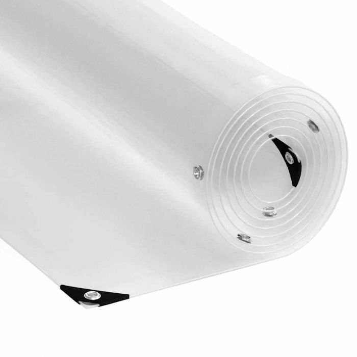 Прозрачен брезент с капси 6x12 m PVC