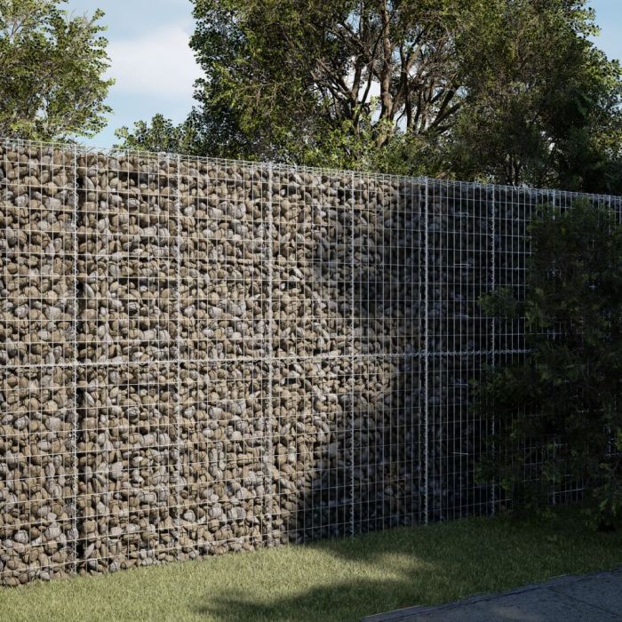 Габионна кошница с покритие, 200x100x200 см, поцинковано желязо