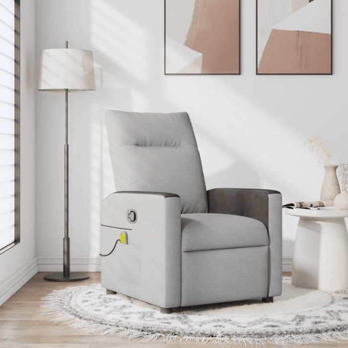 Масажен стол за лежанка Cloud Grey Fabric
