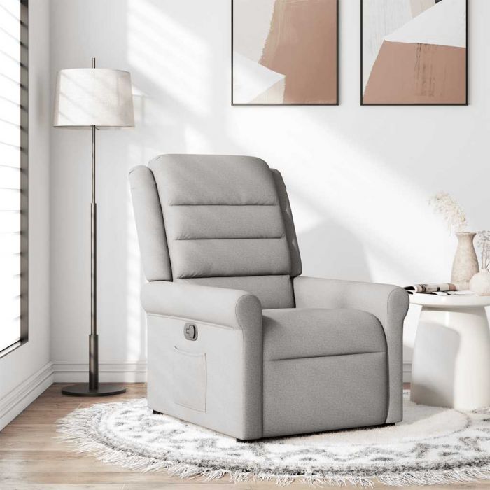 Recliner Chair Cloud Grey Fabric