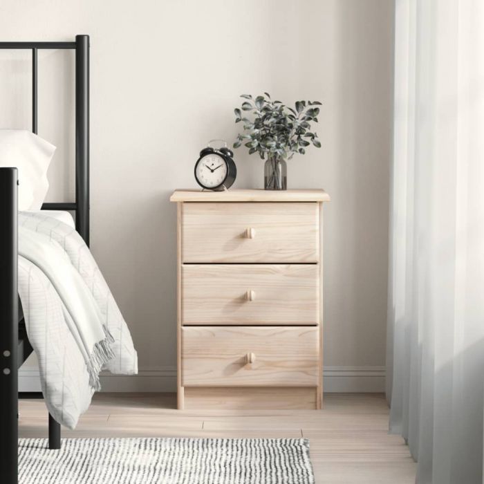 Нощно шкафче ALTA 41x35x55,5 см бор масив