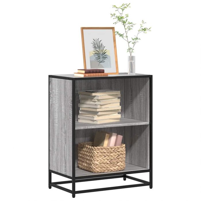 Шкаф за книги Grey Sonoma 60x35x76 cm Инженерна дървесина