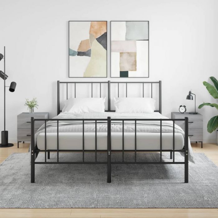 Нощни шкафчета 2 бр сив сонома 40x35x47,5 см инженерно дърво
