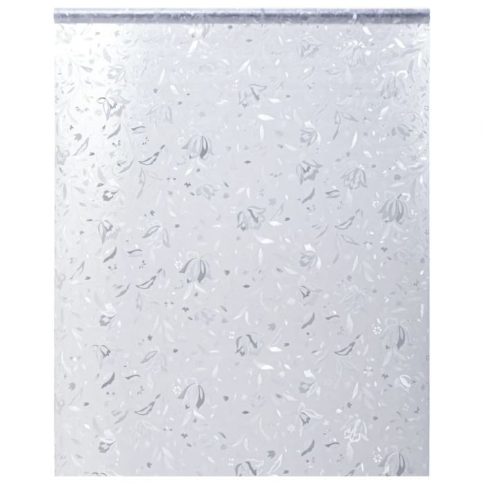 Фолио за прозорци матирано модел на цветя 90x500 см PVC