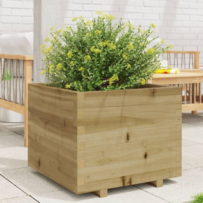 Градинска кашпа 60x60x49,5 см импрегниран бор