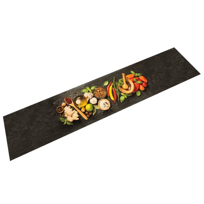 Кухненско килимче, миещо, подправки, 60x300 см, кадифе
