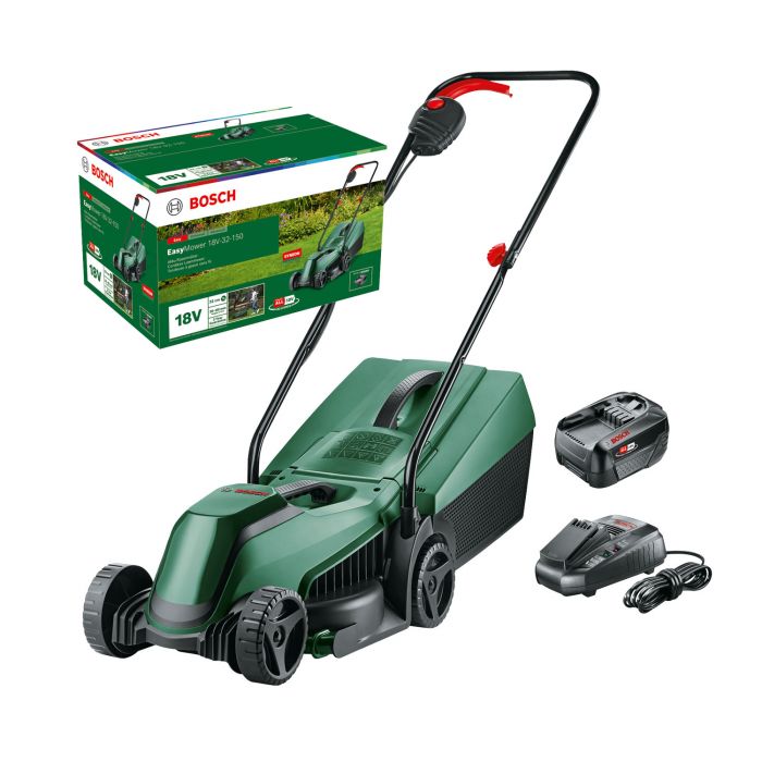 BOSCH EasyMower 18V-32-200 Акумулаторна косачка за трева 18 V 3 Аh 32 см 150 м² 31 л (06008B9D04)