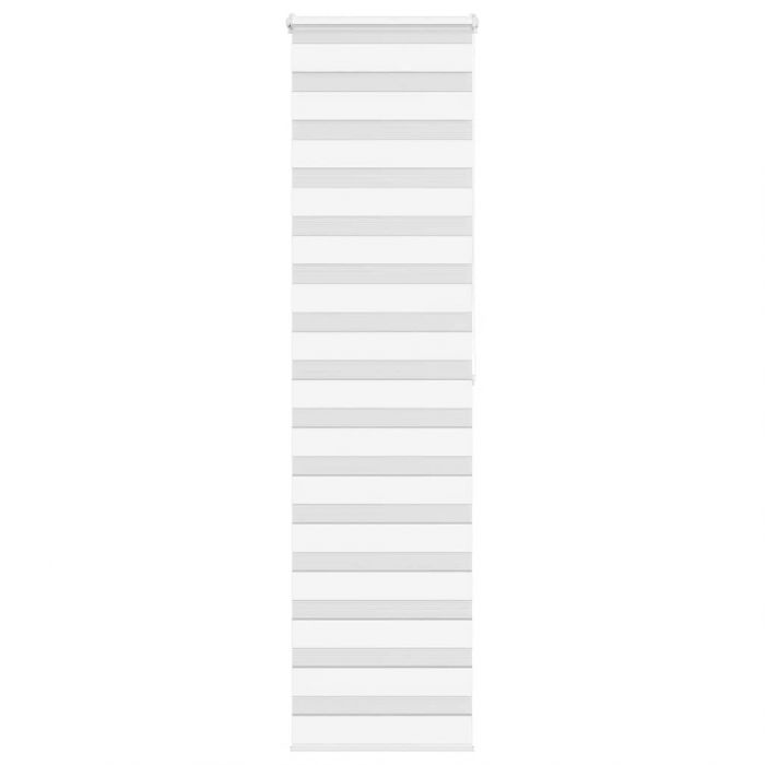 Зеброва щора бял 60x200 см ширина на плата 55,9 cm полиестер