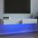 ТВ шкафове с LED осветление, 2 бр, бели, 60x35x15,5 см