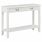 Конзолна маса Mair, бяла, 110x35x80 cм, дърво